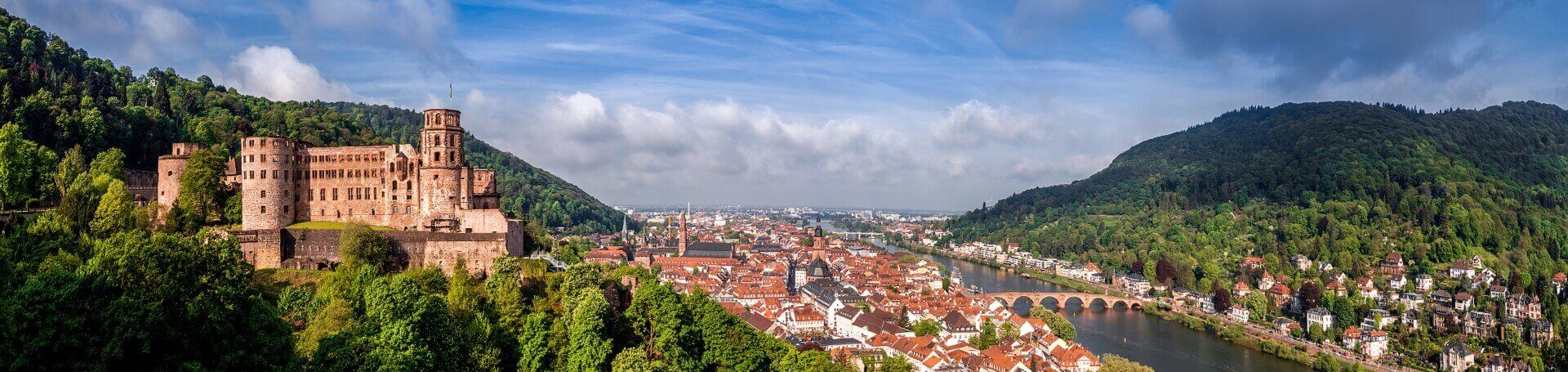 Panoramabild Stadt Heidelberg